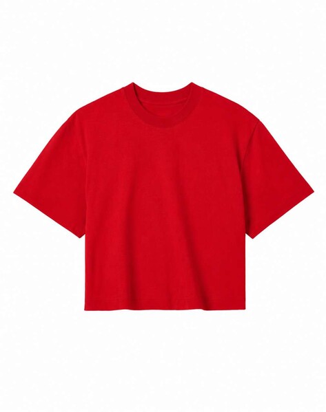 Womens Crop Top - Hyper Pink / M