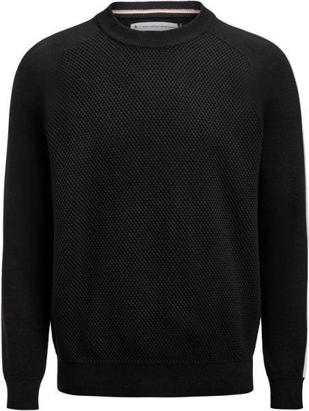 Men's Pullover James Harvest | Scarsdale Sweater Men - Black / 3XL
