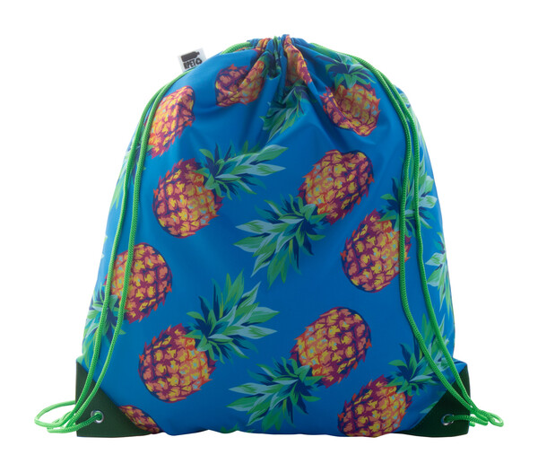 Sac piscine personnalisé CreaDraw Plus RPET - Vert / Blanc