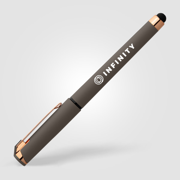 Islander Gel Softy Rose Gold avec stylet - Taupe / Jet d’encre 4 couleurs