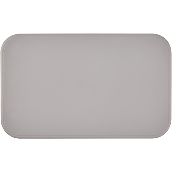 MIYO Renew 700+700 ml madkasse med dobbeltlag - Pebble grå / Elfenbensfarvet / Hvid