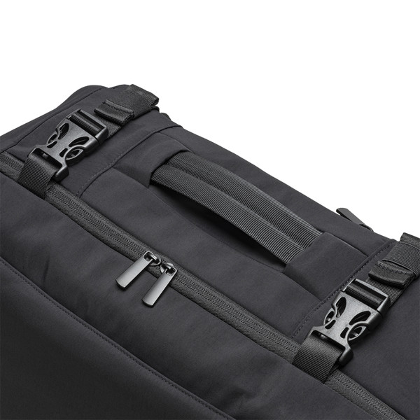 Travel Backpack With Laptop Compartment 15 Inch In Nylon Taslon - Black