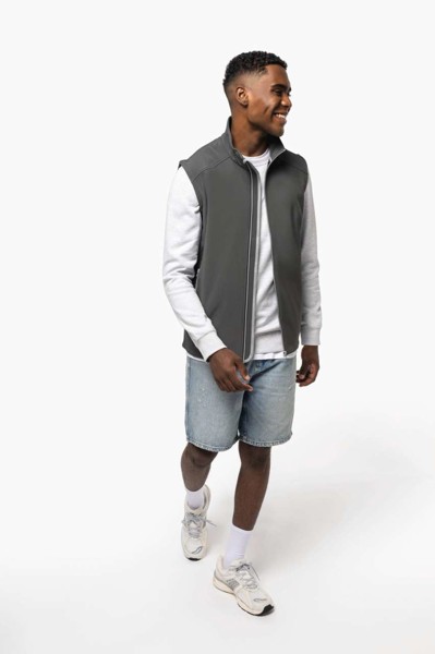 2-Layer Softshell Bodywarmer - Titanium / 3XL