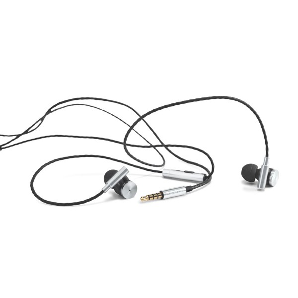 Auriculares com microfone em metal e ABS - VIBRATION