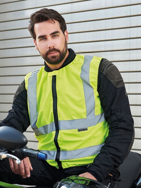 Motorcycle Vest - Yellow / 3XL