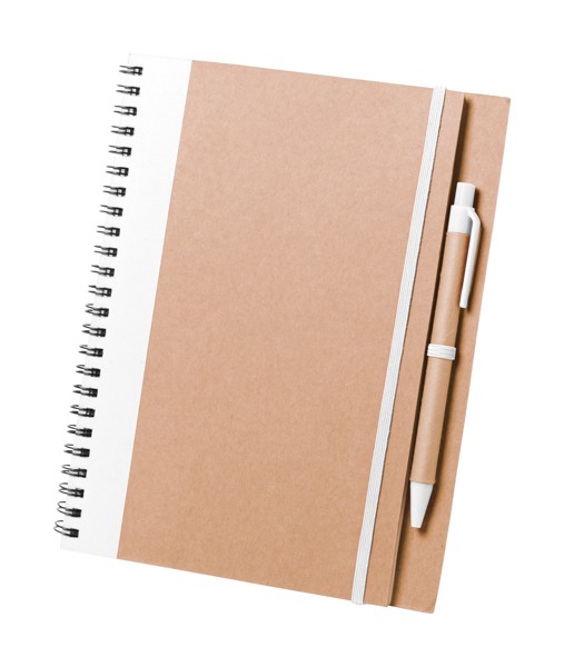Notebook Tunel - White / Natural
