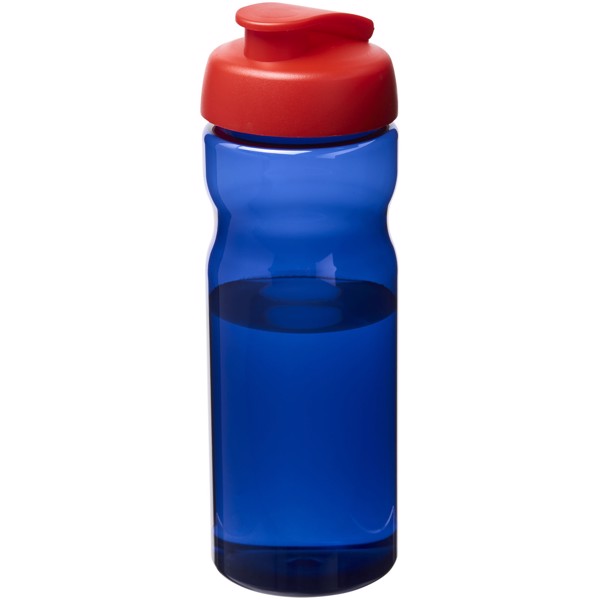 Bidon H2O Eco o pojemności 650 ml z wieczkiem zaciskowym - Błękit Królewski / Czerwony