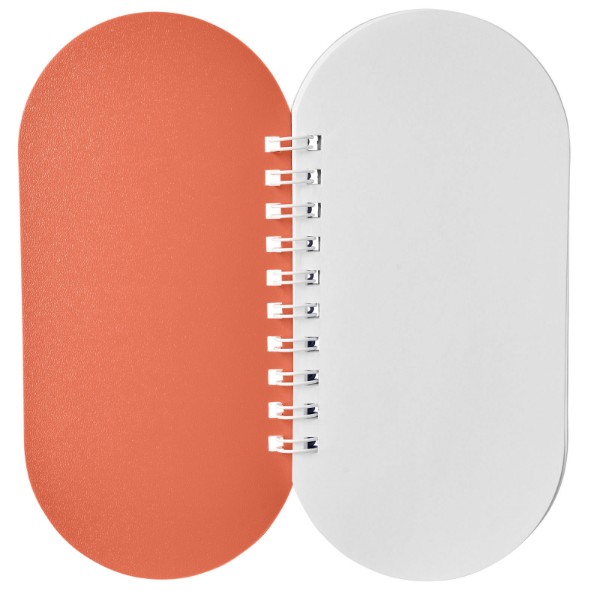 Capsule notebook - Orange / White