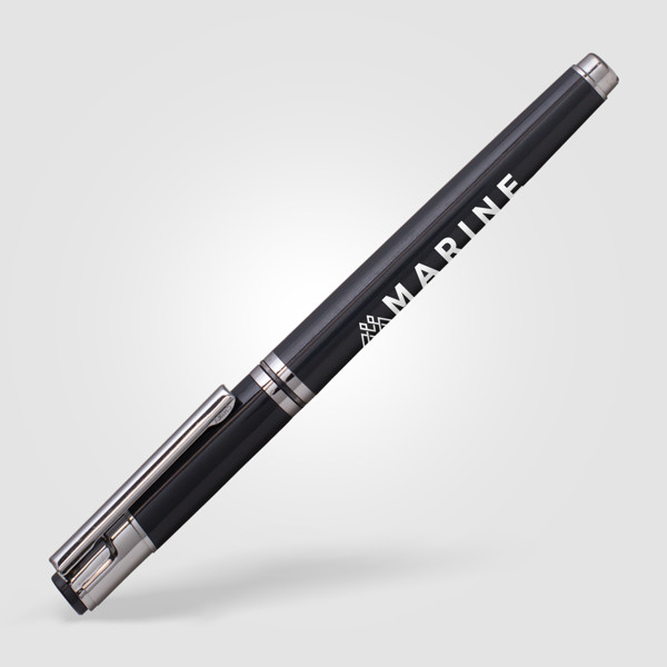 Dylan Gel Pen - Gunmetal / Silkscreen