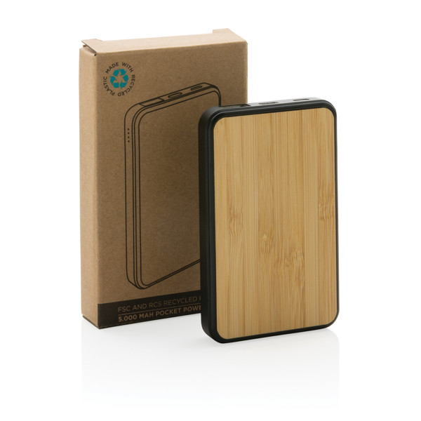 Xd Collection powerbank 5000 mAh, recikliran ABS