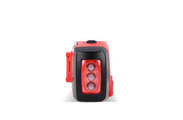 SafeSound Emergency Radio with Solar and Manual Winding - Red