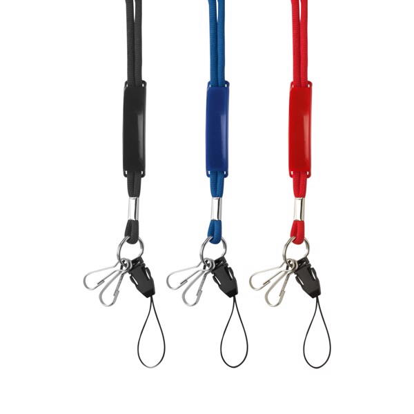 Lanyard en polyester Ariel - Black