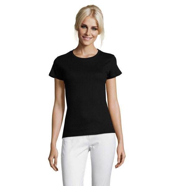 REGENT T-SHIRT SENHORA 150g Regent Women - Preto ProfundoXXL