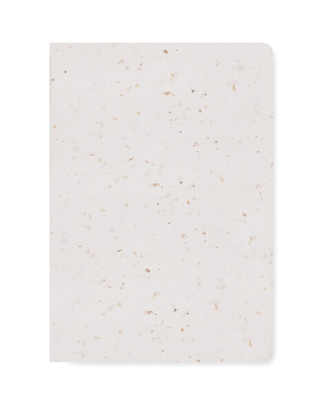Bloco A5 em papel de café de capa mole com folhas impressas com o seu desenho - Cor integral