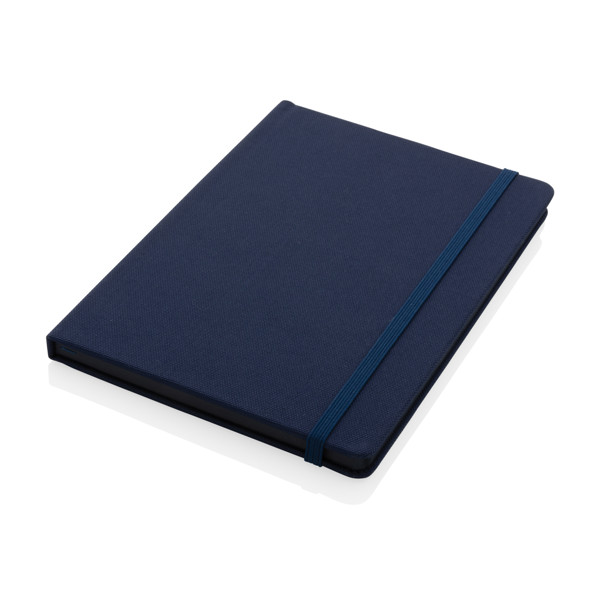 GRS certified RPET A5 notebook - Navy / Navy