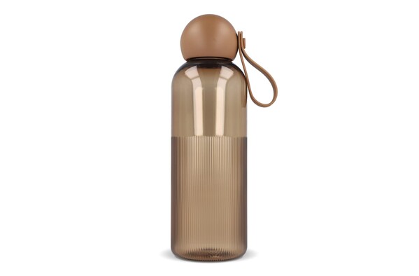 Bouteille d'eau Sagaform Ture 600 ml - Transparent / Marron