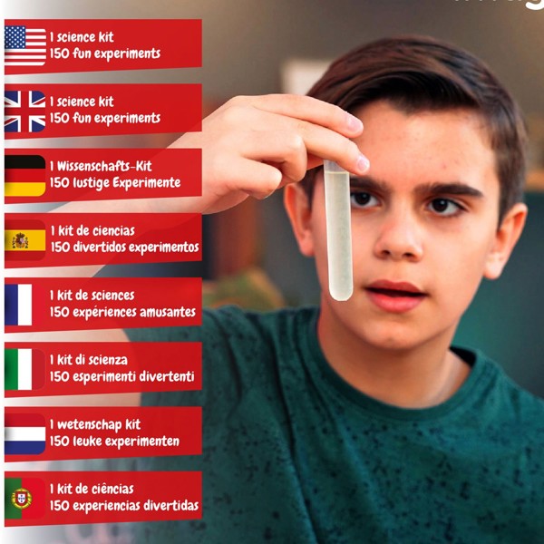 6 in 1 Super Science Kit III. Kit didático fornecido com saco de oferta em papel kraft (115 g/m²)