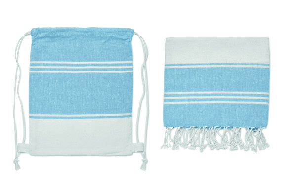 Hammam towel drawstring set - Turquoise