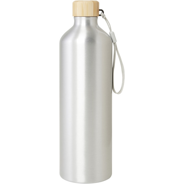 Garrafa de água em alumínio reciclado com certificação RCS de 1000 ml "Malpeza"
