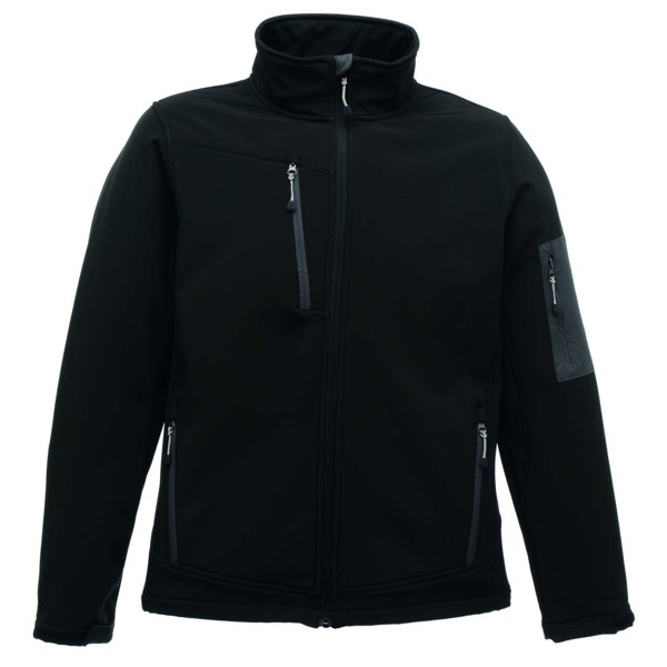 Arcola - 3 Layer Membrane Softshell - Black / Seal Grey / S