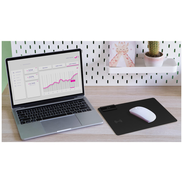 Tappetino per mouse pieghevole con ricarica wireless da 10 W SCX.design O26