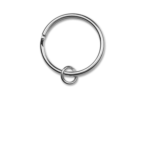 Custom shape PVC key ring with your logo on both sides - 60mm / Standard ring / Individual polybag