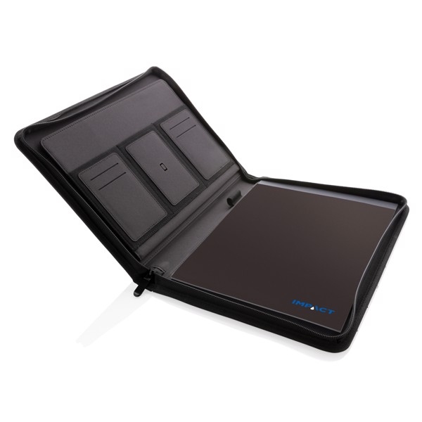XD Xclusive A4 portfolio, recycled rPET, zipper - Black