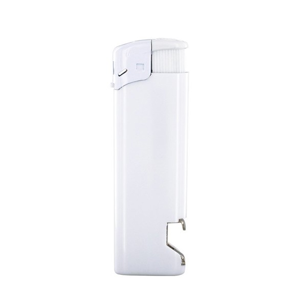 PIEZO' CIGARETTE LIGHTER WITH BOTTLE OPENER - Blanc / 