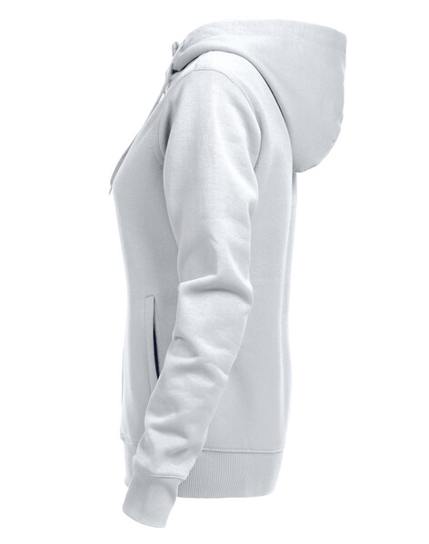 Printer Overhead Lady full zip hoody White XXL