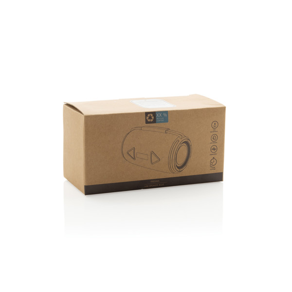 Enceinte 16W étanche IPX4 en plastique recyclé RCS Prisma - Bleu