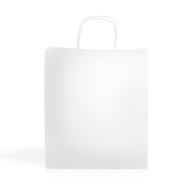 Saco Papel Kraft 90G/M2 28X32x10cm - Branco