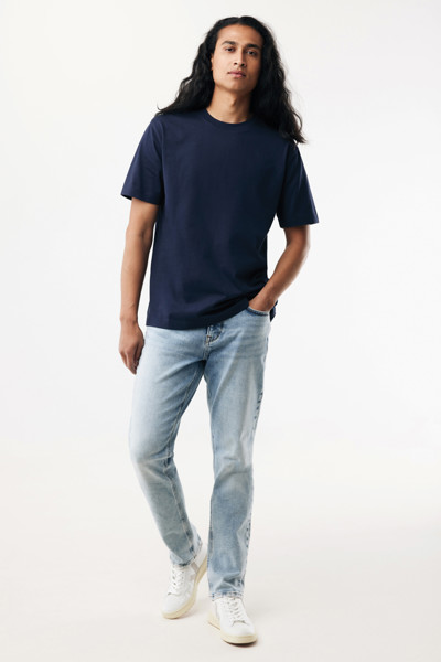T-shirt lourd en coton recyclé IQONIQ Nikko - Bleu Marine / 4XL