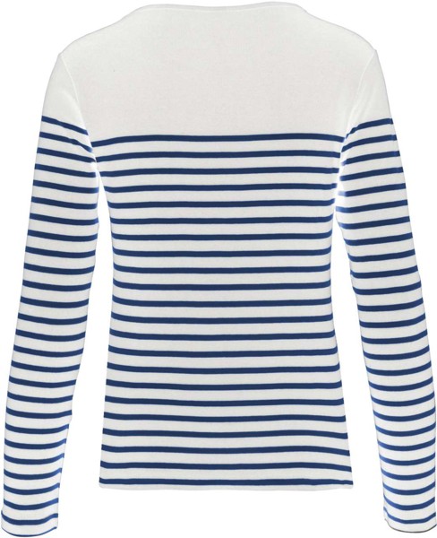 Ladies’ Long-Sleeved Breton Stripe Top - S