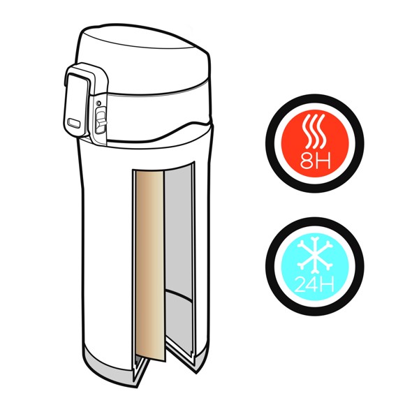 Swiss Peak vacuum mug, 300 ml, copper insulated