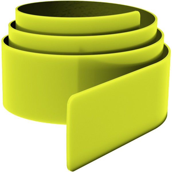 Slap wrap refletor de TPU com 34 cm RFX™ - Amarelo neón