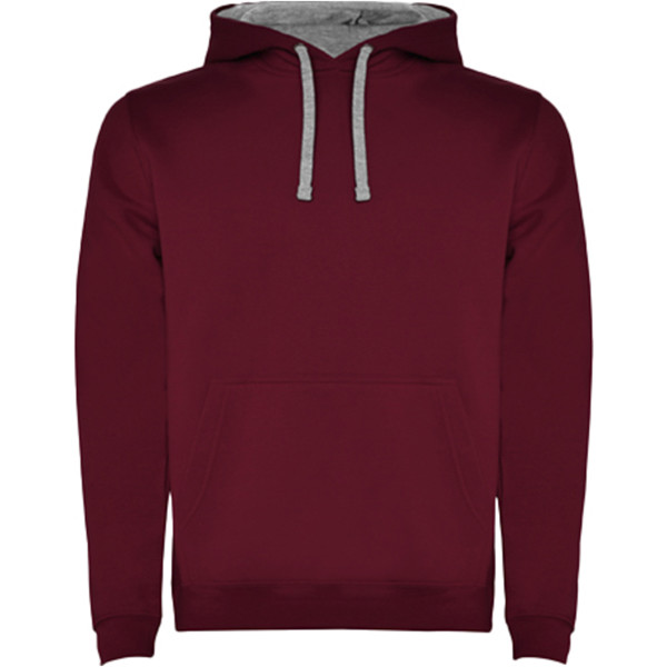 Felpa con cappuccio da uomo Urban - Marrone / Marl Grey / XL