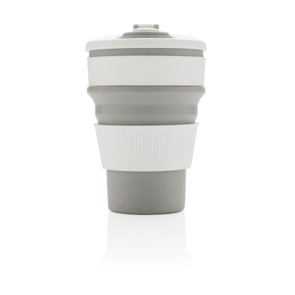 Zložljiva skodelica Xd Collection, 350 ml silikon - Siva