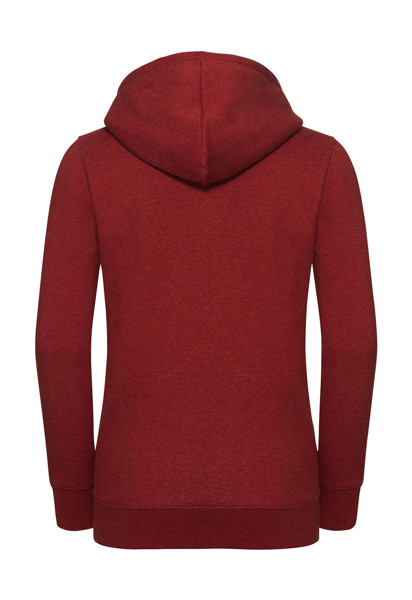 Ladies' Authentic Melange Hooded Sweat - Charcoal Melange / XS