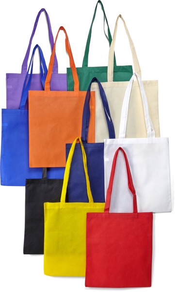 Nonwoven (80 gr/m²) shopping bag - White