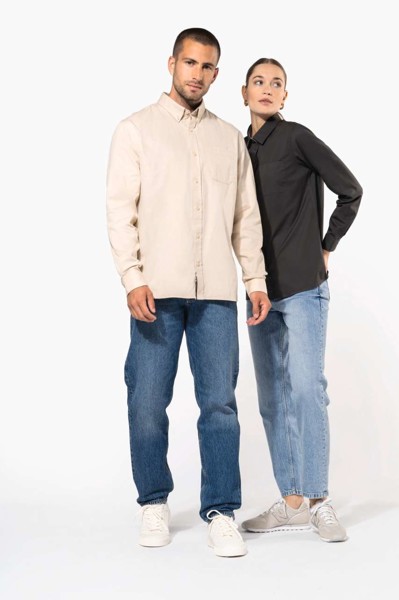 Men's Nevada Long-Sleeve Cotton Shirt - White / 2XL