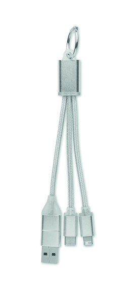 Cavo di ricarica 4 in 1 di tipo Blue - Argento
