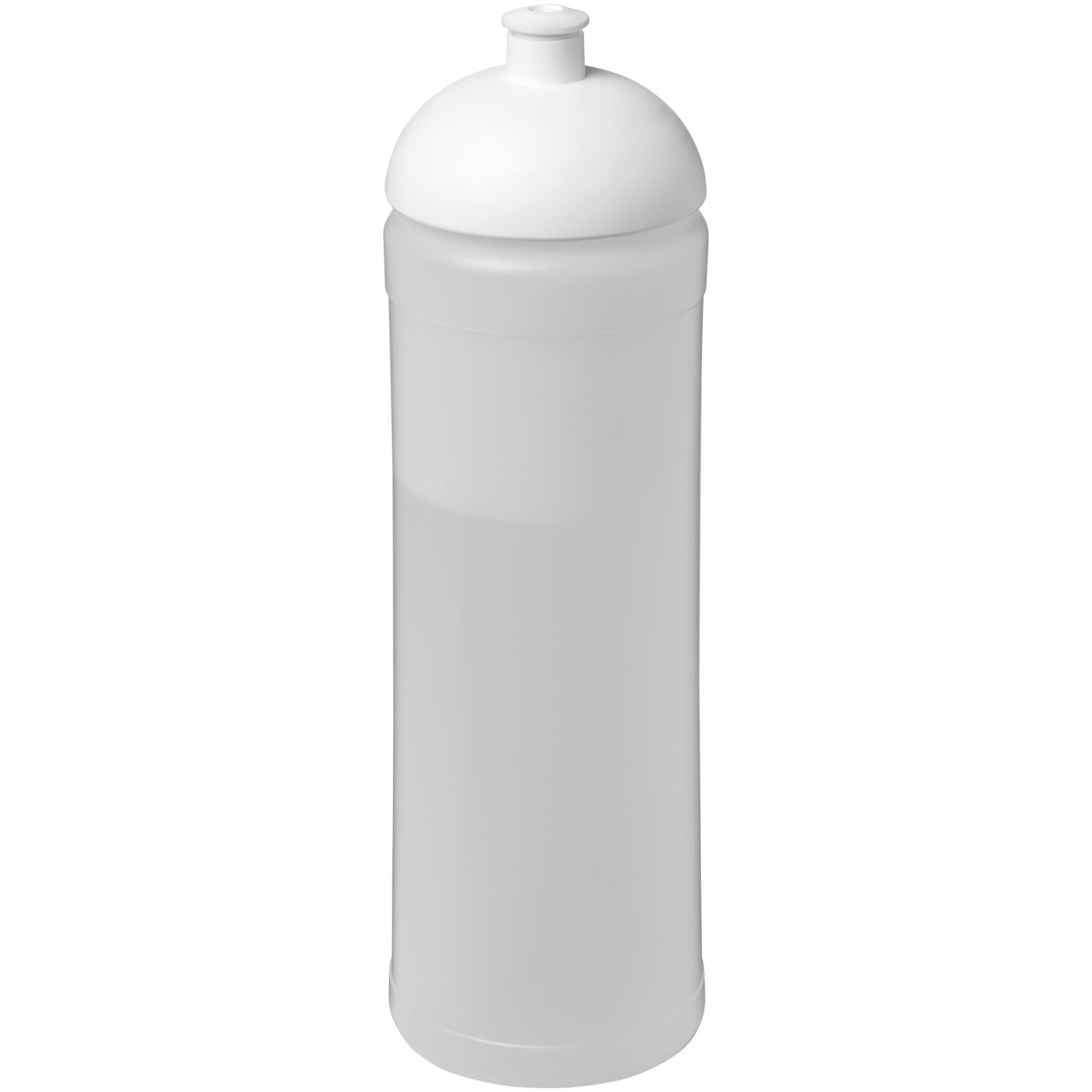Sportovní láhev s kupolovitým víčkem Baseline® Plus 750 ml - Průhledná / Bílá