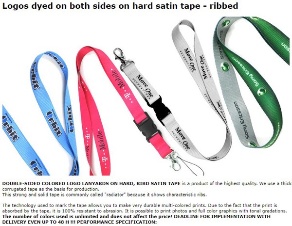 Lanyards - custom made