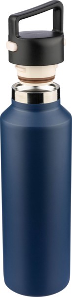 Gerecyclede roestvrijstalen dubbelwandige fles (600 ml) Mace - wit