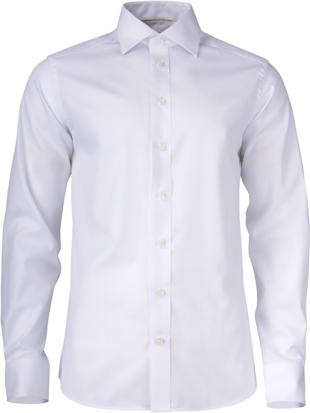 Twill Shirt long-sleeve J.Harvest & Frost | YB 50 Slim Men - White / M