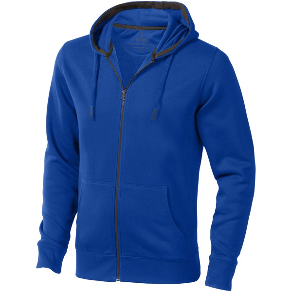 Moški pulover z zadrgo in kapuco Elevate Arora - Modra / XS