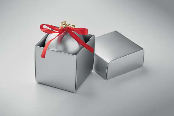 Christmas bauble gift box Belles - Silver