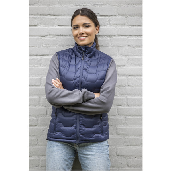 Epidote women's GRS recycled insulated down bodywarmer - Solid Black / XS