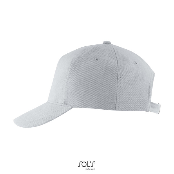 LONG BEACH FIVE PANEL CAP - Pure GreyM