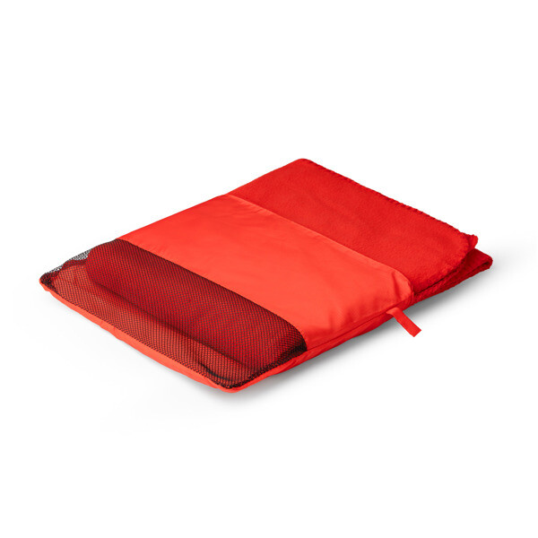Bering Polar Fleece Blanket With Pouch - Black